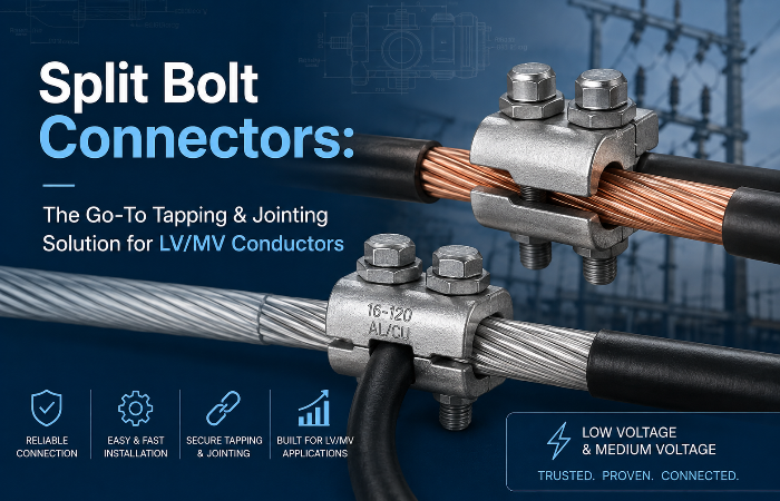 Split Bolt Connectors for LV/MV Conductors: A B2B Sizing, Torque & Standards Guide